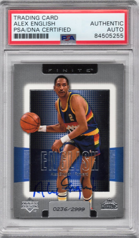 2003 UPPER DECK ALEX ENGLISH AUTOGRAPH PSA/DNA (5255)