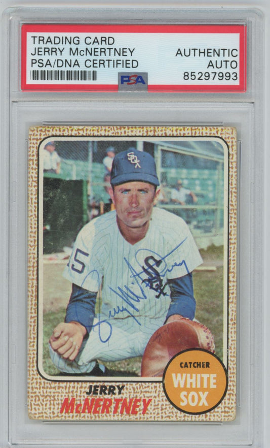 1968 Topps Jerry McNertney Auto - PSA/DNA Authentic (7993)