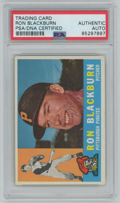 1960 Topps Ron Blackburn #209 Auto - PSA/DNA Authentic