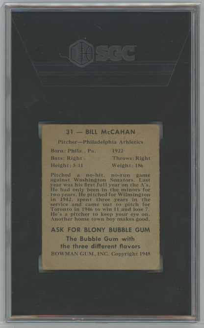 1948 Bowman Bill McCahan #31 - SGC 1