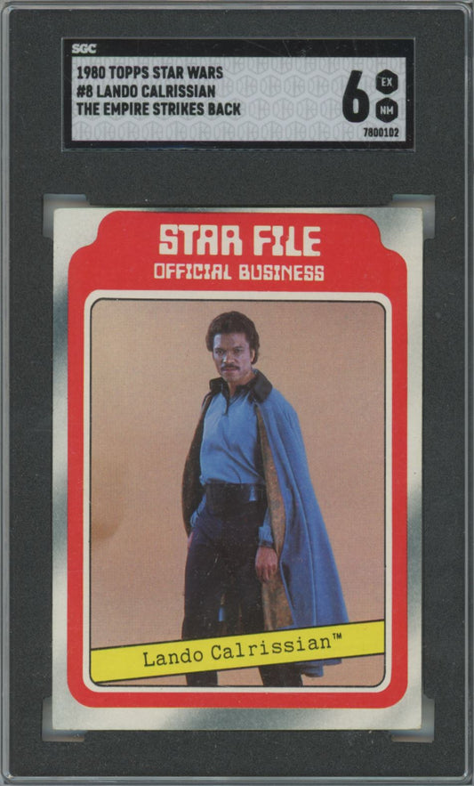 1980 Topps Star Wars Lando Calrissian #8 The Empire Strikes Back - SGC 6