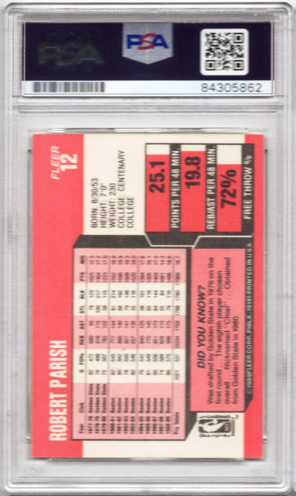 1989 FLEER ROBERT PARISH AUTOGRAPH PSA/DNA (5862)