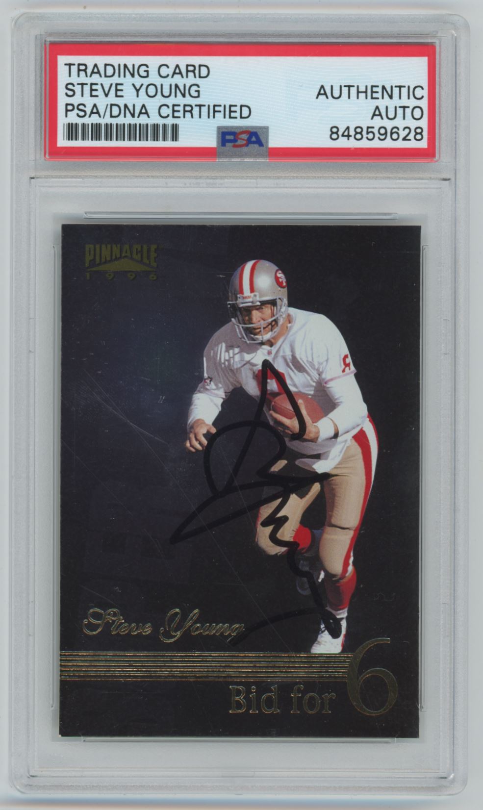 1996 Pinnacle Steve Young Auto - PSA/DNA