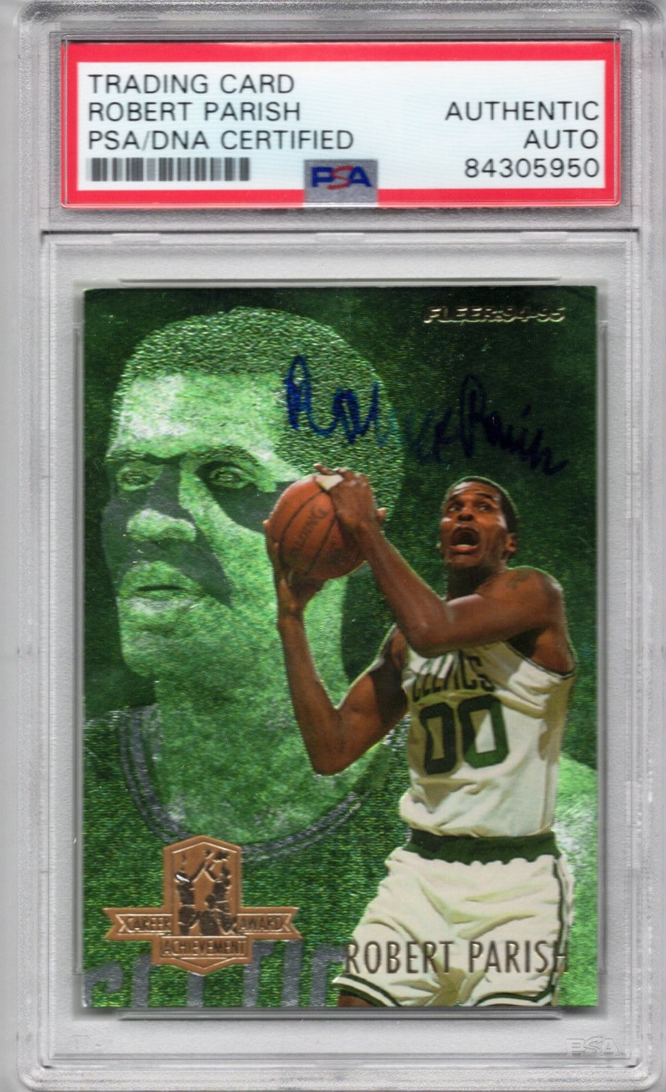 1994 FLEER CAREER AWARD ACHIEVEMENT CLETICS ROBERT PARISH AUTOGRAPH PSA/DNA (5950)