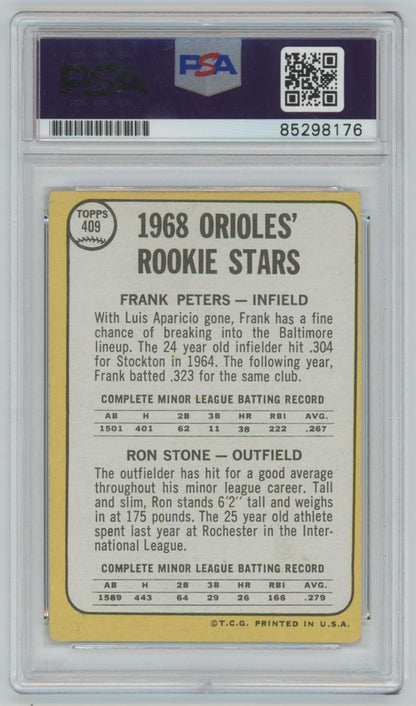 1968 Topps Ron Stone #409 Auto - PSA/DNA Authentic (8176)