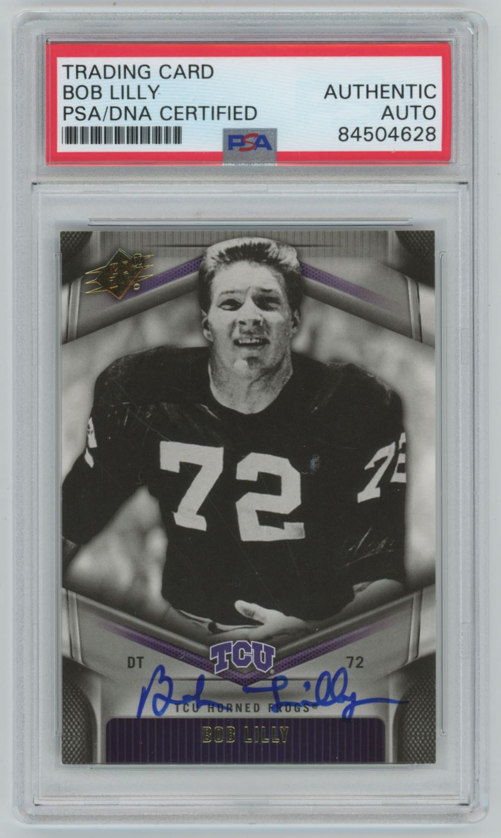 2012 SPx Football Bob Lilly Auto - PSA/DNA