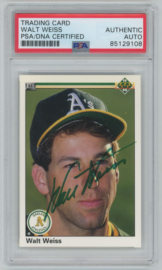 1990 Upper Deck Walt Weiss Auto - PSA/DNA