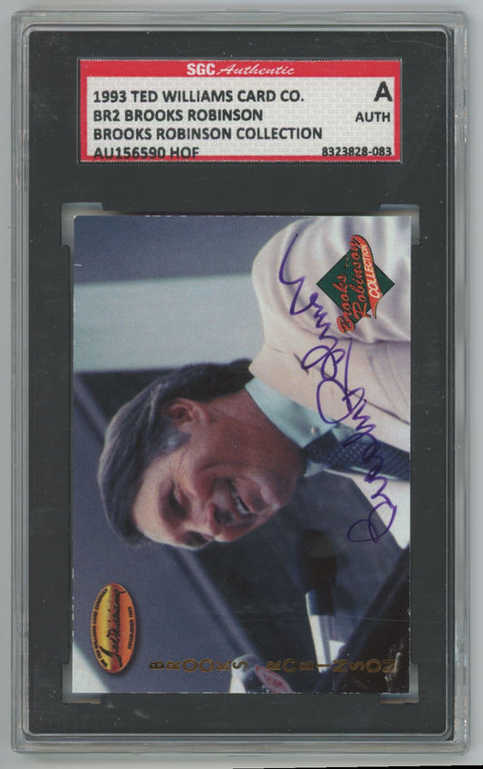 1993 Ted Williams Card Co. Brooks Robinson Auto - SGC Authentic