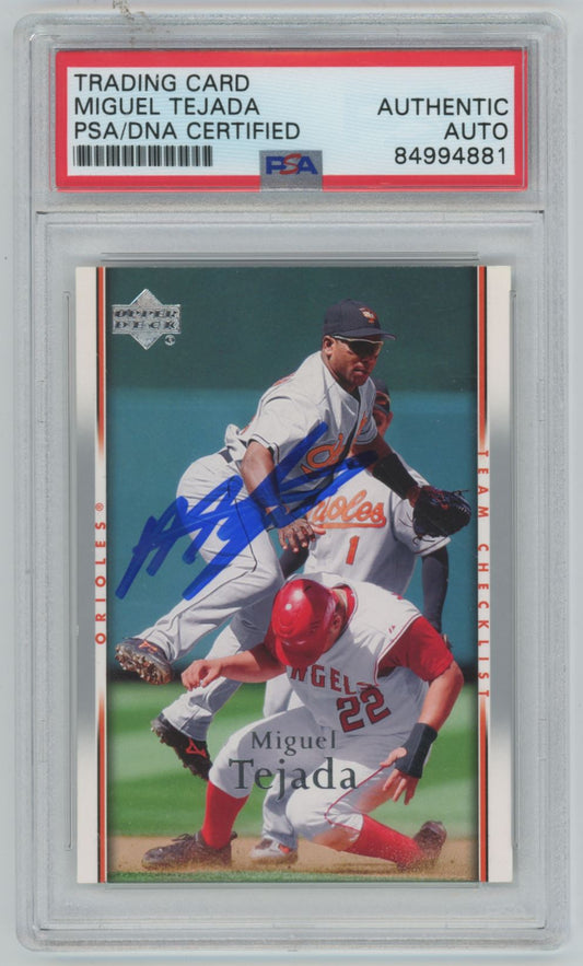 2007 Upper Deck Series 2 Miguel Tejada Auto - PSA/DNA