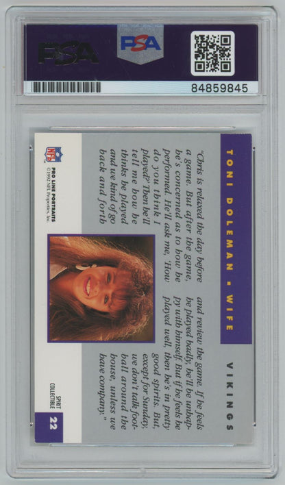 1992 Pro Line Spirit Toni Doleman Auto - PSA/DNA Authentic