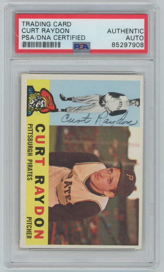 1960 Topps Curt Raydon #49 Auto - PSA/DNA Authentic