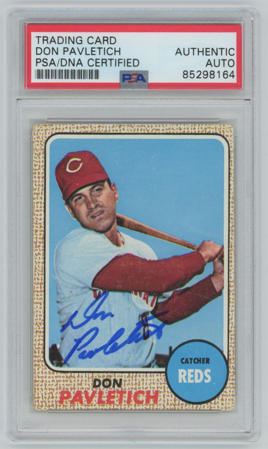 1968 Topps Don Pavletich Auto - PSA/DNA Authentic (8164)