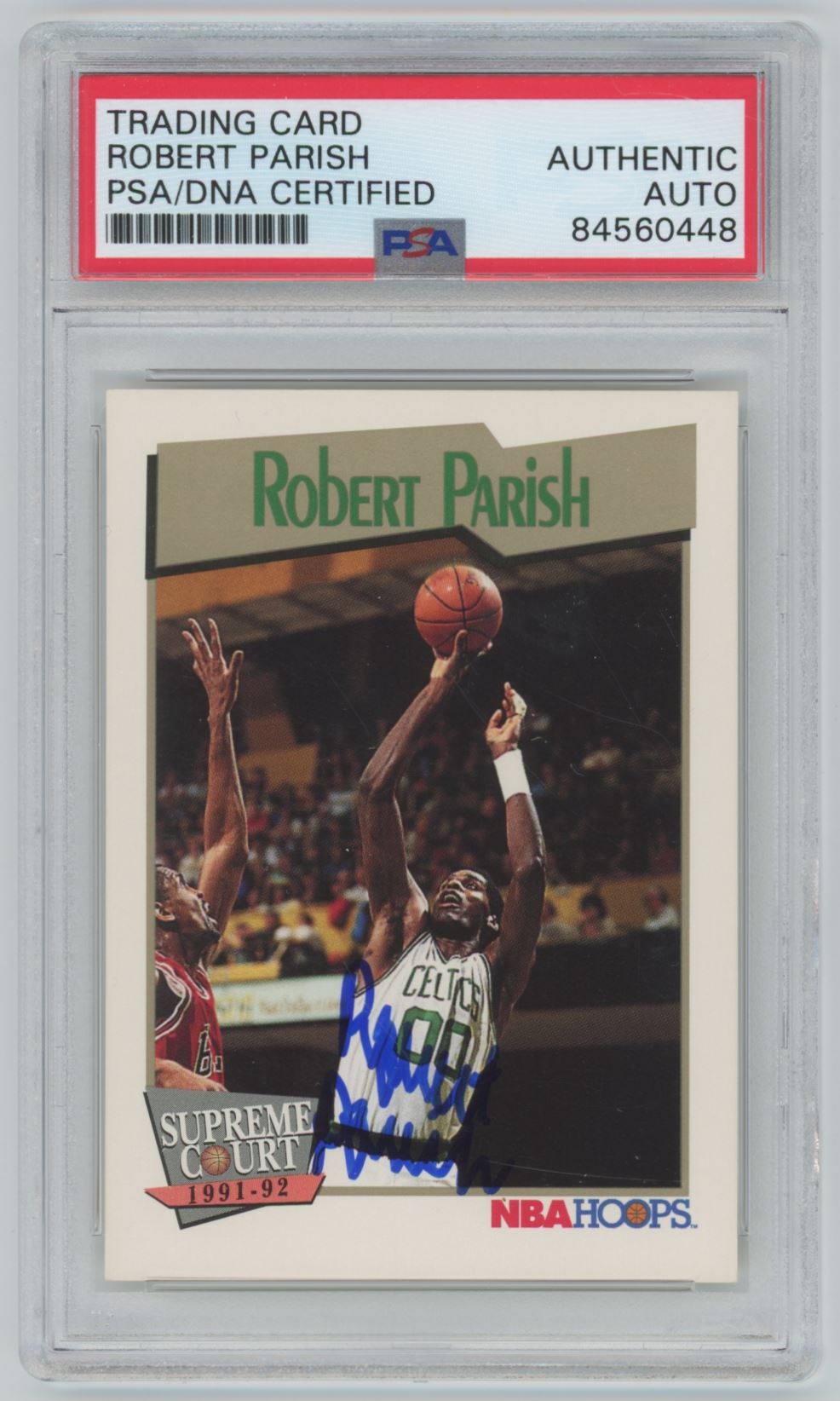 1991 NBA Hoops Robert Parish Auto - PSA/DNA Authentic