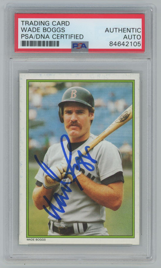 1986 Topps All-Star Set Wade Boggs Auto - PSA/DNA