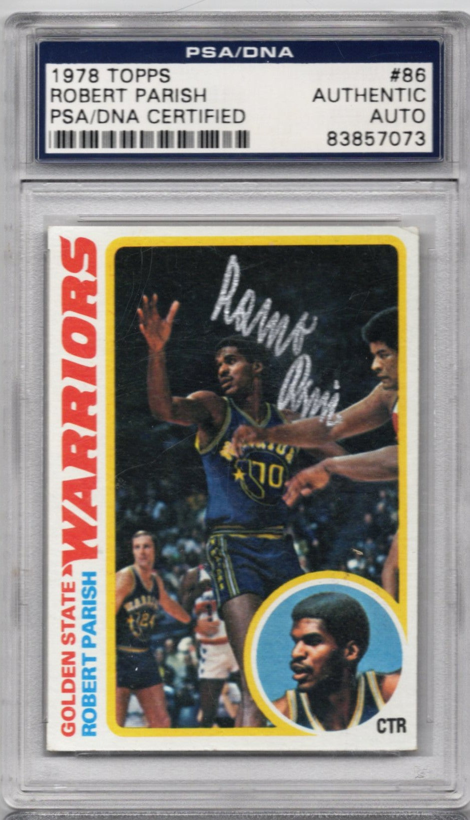 1978 TOPPS ROBERT PARISH AUTOGRAPH PSA/DNA (7073)