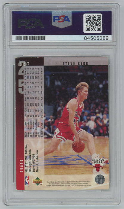 1995 Upper Deck Steve Kerr #337 Auto - PSA/DNA Authentic