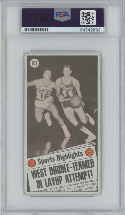 1970 Topps #107 Jerry West "The Logo" Auto 10 - PSA/DNA