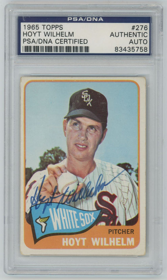 1965 Topps Hoyt Wilhelm #276 Auto - PSA/DNA