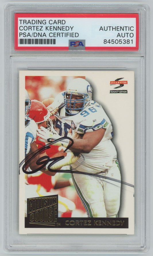 1995 Pinnacle Score Cortez Kennedy Auto - PSA/DNA Authentic