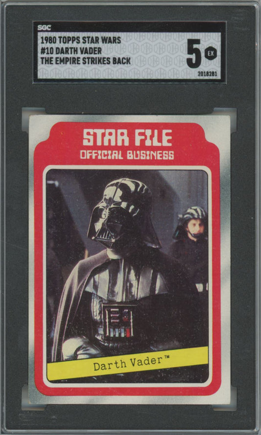 1980 Topps Star Wars Darth Vader #10 The Empire Strikes Back - SGC 5