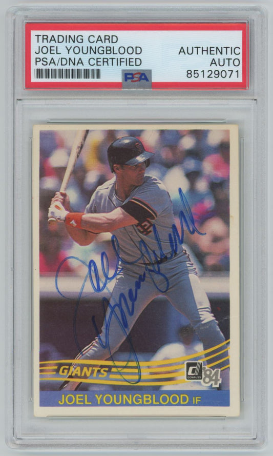 1984 Donruss Joel Youngblood Auto - PSA/DNA