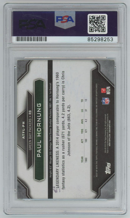 2015 Topps Paul Hornung All-Time Legends Auto - PSA/DNA Authentic