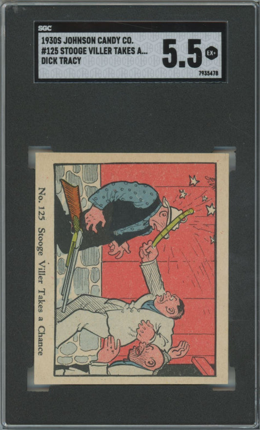 1930's Johnson Candy Co. Stooge Viller Takes a Chance #125 Dick Tracy - SGC 5.5