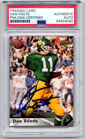 2013 UPPER DECK DAN FOUTS #19 AUTOGRAPH PSA/DNA