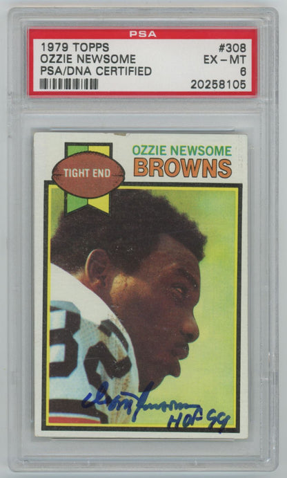 1979 Topps Ozzie Newsome Auto - PSA/DNA 6