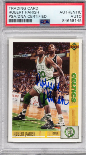 1991 UPPER DECK ROBERT PARISH CELTICS AUTOGRAPH PSA/DNA (8145)