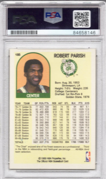 1989 NBA HOOPS ROBERT PARISH CELTICS AUTOGRAPH PSA/DNA (8146)