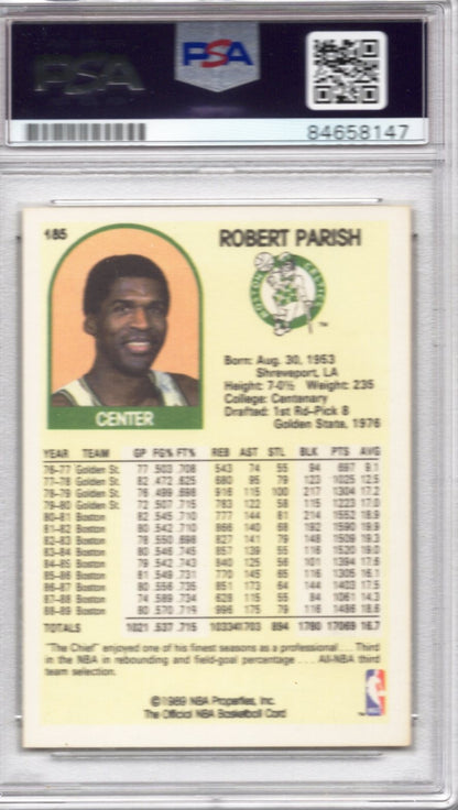 1989 NBA HOOPS ROBERT PARISH AUTOGRAPH PSA/DNA (8147)