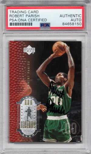 2000 UPPER DECK ROBERT PARISH CELTICS AUTOGRAPH PSA/DNA (8150)