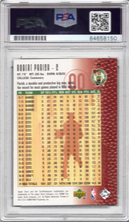 2000 UPPER DECK ROBERT PARISH CELTICS AUTOGRAPH PSA/DNA (8150)