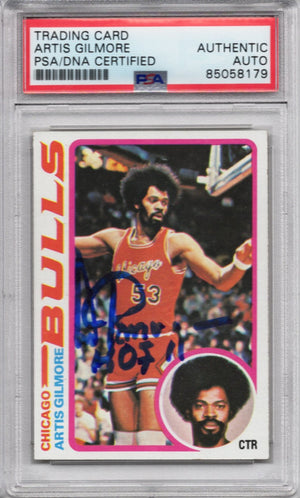 1978 TOPPS ARTIS GILMORE AUTOGRAPH PSA/DNA