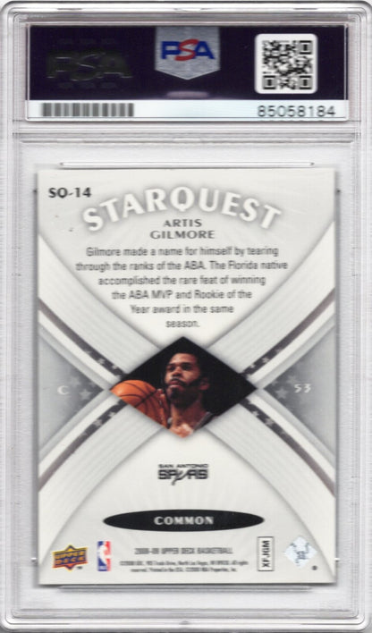2008 UPPER DECK ARTIS GILMORE AUTOGRAPH PSA/DNA (8184)