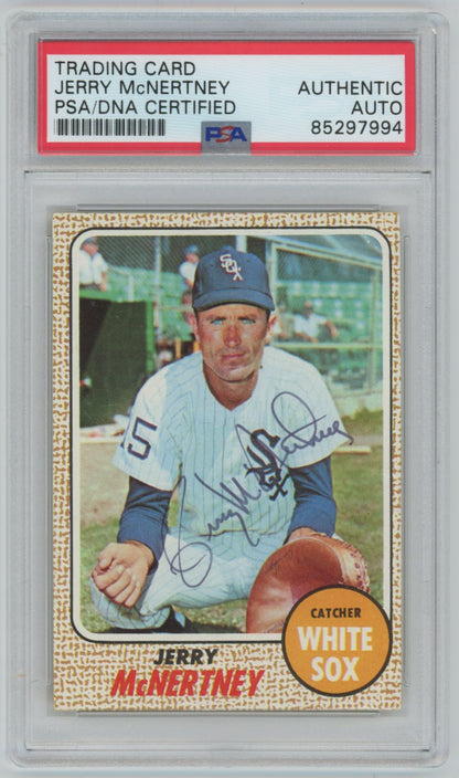 1968 Topps Jerry McNertney Auto - PSA/DNA Authentic (7994)