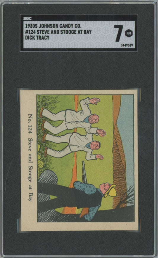 1930's Johnson Candy Co. Steve & Stooge at the Bay #124 Dick Tracy - SGC 7