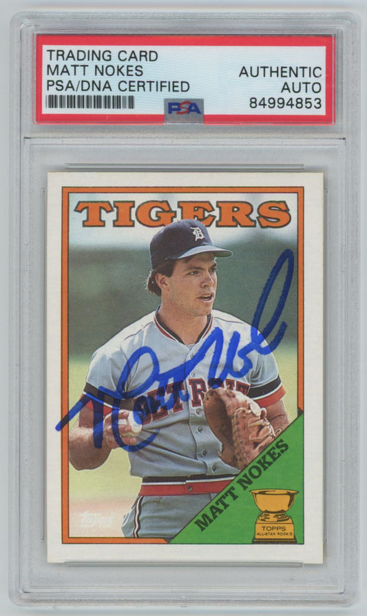 1988 Topps Matt Nokes Auto - PSA/DNA