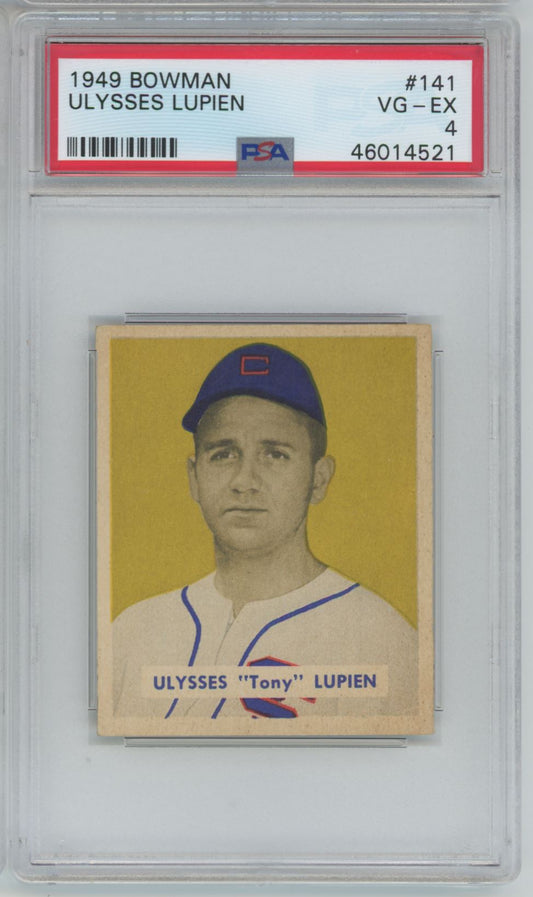 1949 Bowman Ulysses Lupien #141 - PSA 4