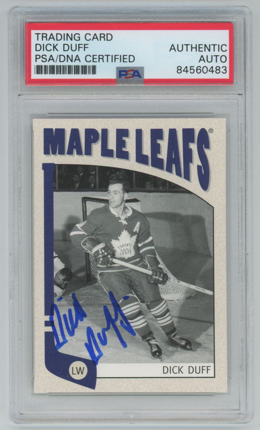 2005 Dick Duff Toronto Maple Leafs Auto - PSA/DNA