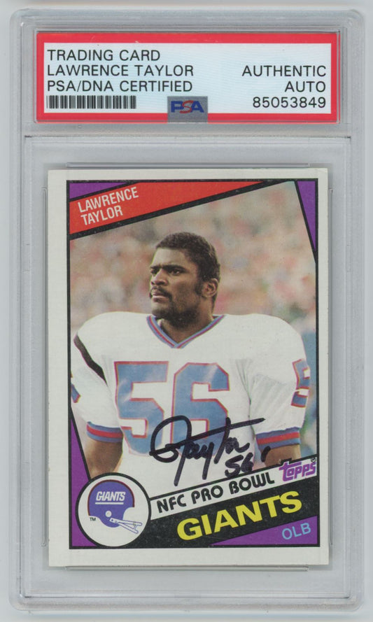 1984 Topps Lawrence Taylor Auto - PSA/DNA