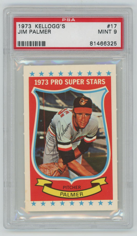 1973 Kellogg's Jim Palmer #17 - PSA 9