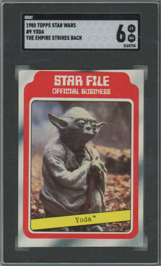 1980 Topps Star Wars Yoda #9 The Empire Strikes Back - SGC 6