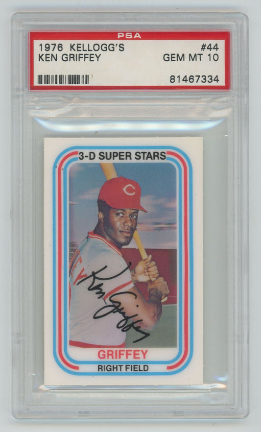 1976 Kellogg's Ken Griffey #44 - PSA 10