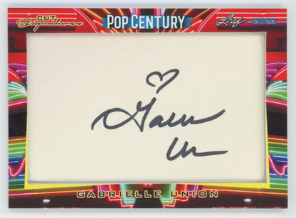 2023 Leaf Pop Century Gabrielle Union Cut Signature