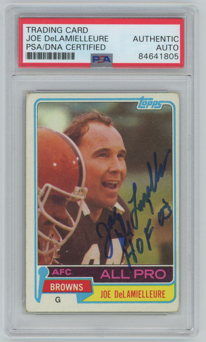 1981 Topps Joe DeLamielleure Auto - PSA/DNA