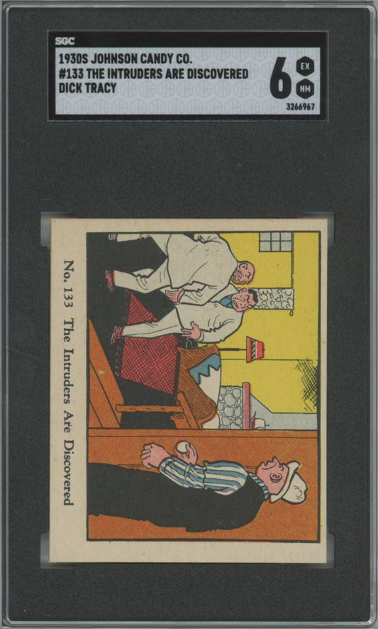 1930's Johnson Candy Co. The Intruders are Discovered #133 Dick Tracy - SGC 6