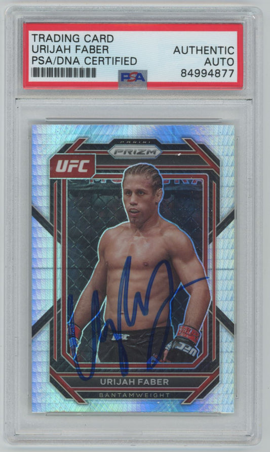 2023 Panini Prizm Hyper Urijah Faber Auto - PSA/DNA Authentic