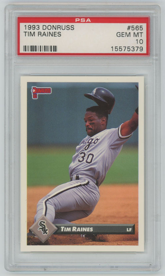 1993 Donruss Tim Raines #565 - PSA 10